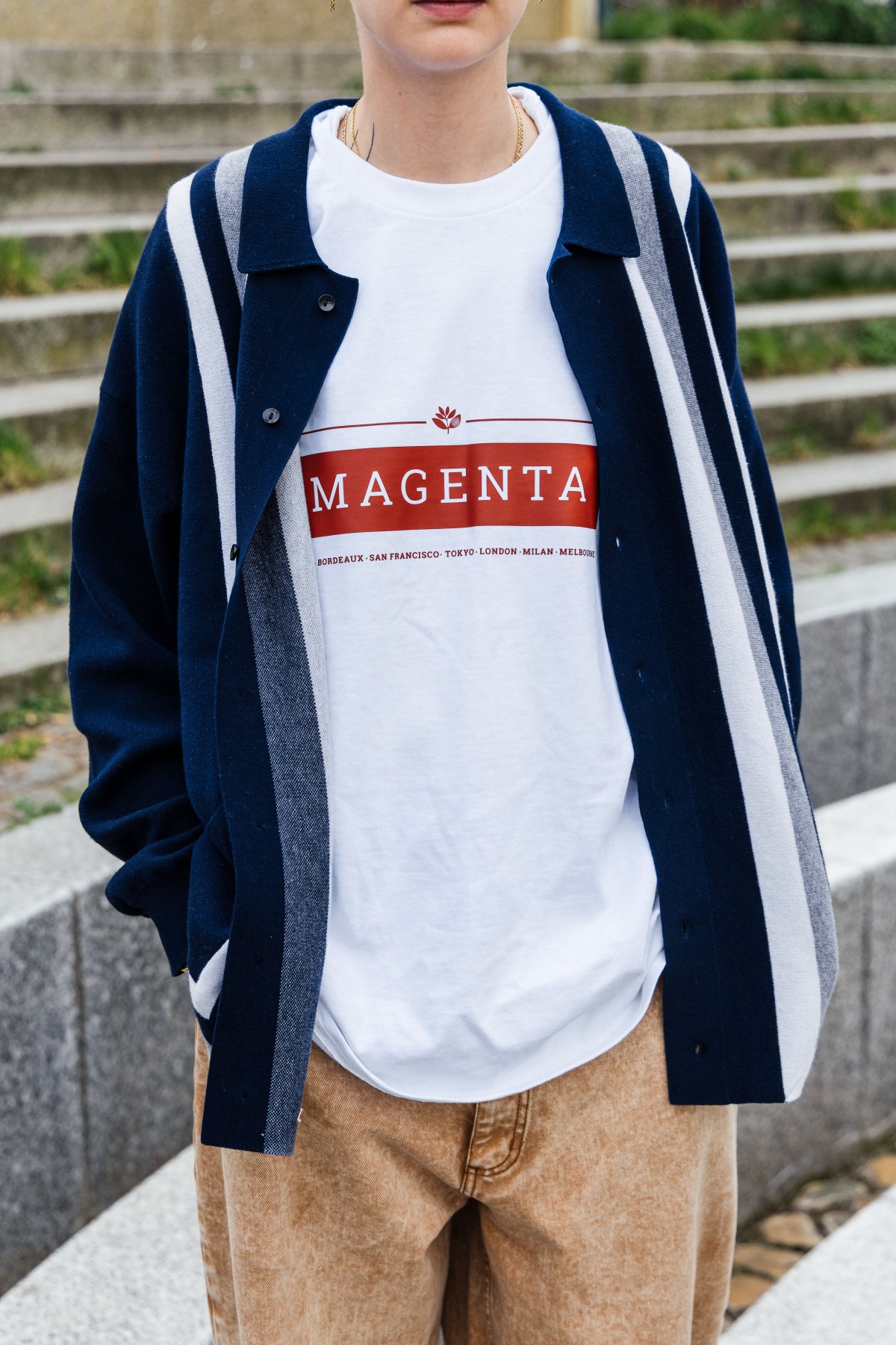 MAGENTA SKATEBOADRDS CITIES TEE